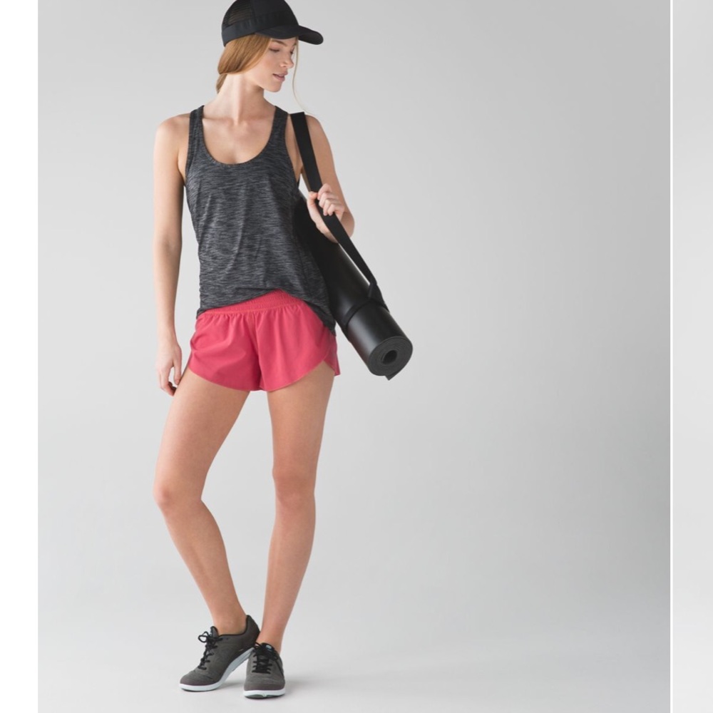 HTF Lululemon Free Spirit Lace Trim Shorts!